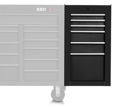 Proto® 550S Side Cabinet - 6 Drawer, Dual Black - USA Tool & Supply