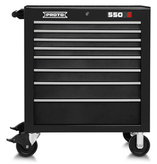 Proto® 550S 34" Roller Cabinet - 8 Drawer, Dual Black - USA Tool & Supply