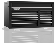 Proto® 550S 50" Top Chest - 12 Drawer, Dual Black - USA Tool & Supply