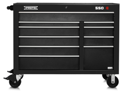 Proto® 550E 50" Power Workstation - 10 Drawer, Dual Black - USA Tool & Supply