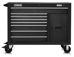 Proto® 550S 50" Workstation - 8 Drawer & 1 Shelf, Dual Black - USA Tool & Supply