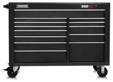 Proto® 550S 57" Workstation - 13 Drawer, Dual Black - USA Tool & Supply