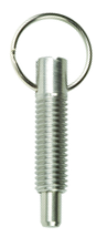 Pull Ring Retractable 3/8-16, Locking without Locking Element, Stainless Steel - USA Tool & Supply