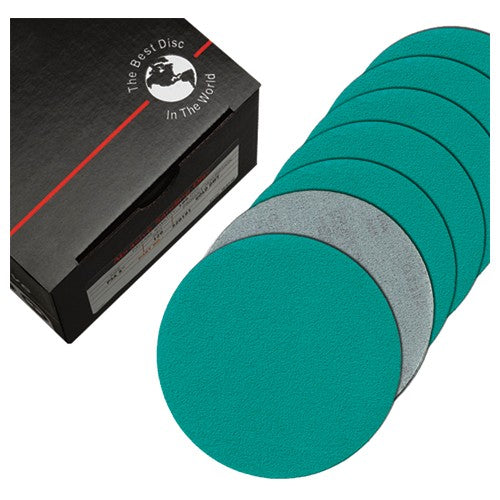 5″-100 Grit PSA - Q711T Film - Disc with Tab - DWT - Premium - USA Tool & Supply