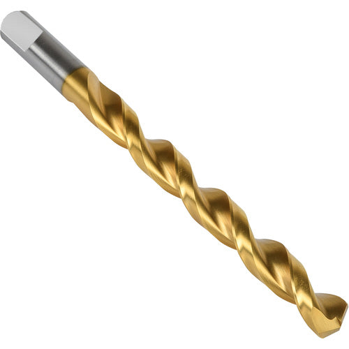 #10 Precision Twist Drill HSS TiN QC 135 Jobber Drill ANSI Series QC21G E-code # QC21GN10 - USA Tool & Supply