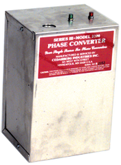 Heavy Duty Static Phase Converter - #3200; 3/4 to 1-1/2HP - USA Tool & Supply