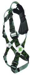 Miller Revolution Harness w/Dualtech Webbing; Quick Connect Chest & Leg Straps; Cam Buckles;ErgoArmor Back Shield & Stand Up Back D-Ring - USA Tool & Supply