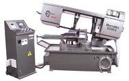 Dual Mitering Horizontal Bandsaw - 13 x 18"; 3HP; 220/440V; 3PH - USA Tool & Supply