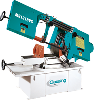 Semi-Automatic Miter Bandsaw - #MS1218VS4 - 10 x 16'' Capacity - 2 HP, 3PH, 230/460V Motor - USA Tool & Supply