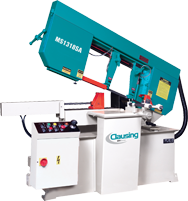 Horizontal Mitre Bandsaw-Semi-Automatic - #MS1318SA; 13'' Capacity; 3HP Motor - USA Tool & Supply