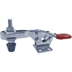 850 lbs High Open Bar Flanged Base Horizontal Hold-Down Clamp Stainless Steel - USA Tool & Supply