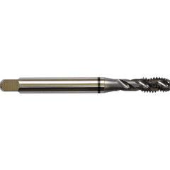 ‎6-32 H3 3 Flute Spiral Flute Semi-Bottoming Black Ring Tap-TICN - USA Tool & Supply