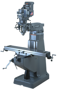 Vertical Mill - R-8 Spindle - 9 x 49'' Table Size - 3HP - 30 min. 2Hp Continuous Run, 3PH, 230V Motor - USA Tool & Supply