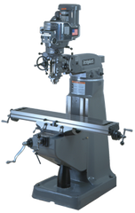 Vertical Mill - R-8 Spindle - 9 x 49'' Table Size - 3HP - 30 min. 2Hp Continuous Run, 3PH, 230V Motor - USA Tool & Supply