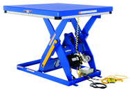 Electric Hydraulic Scissor Lift Table - Platform Size 30 x 60 - 2HP, 460V, 3 phase, 60 Hz totally enclosed motor - USA Tool & Supply
