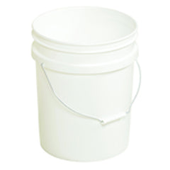 Plastic Pail - Model PAIL54PWS - White - Can be used with liquids up to 190°F - USA Tool & Supply