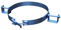 Galavanized Tilting Drum Ring - 55 Gallon - 1200 lbs Lifting Capacity - USA Tool & Supply