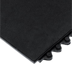 24 / Seven Floor Mat - 3' x 3' x 5/8" Thick (Black Solid All Purpose) - USA Tool & Supply