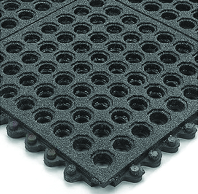 24/Seven w/ GritWorks 3' x 3' NBR Work Mat - USA Tool & Supply