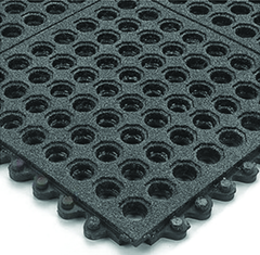 24/Seven w/ GritWorks 3' x 3' NBR Work Mat - USA Tool & Supply