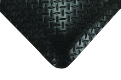 3' x 5' x 15/16" Thick Diamond Comfort Mat - Black - USA Tool & Supply