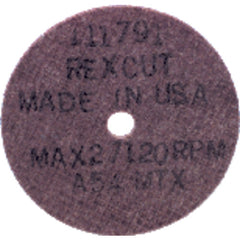 3″ × 1/16″ × 3/8″ - A80MTX - Aluminum Oxide Non-Reinforced Cut-Off Wheel - USA Tool & Supply