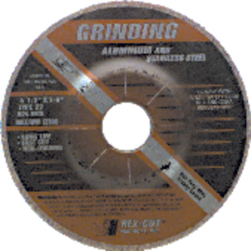 4 1/2″ × 1/4″ × 7/8″ - Aluminum Oxide A36GFX - Depressed Center Wheel - USA Tool & Supply