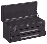 2-Drawer Portable Tool Chest - Model No.220B Brown 9.75H x 8.63D x 20.13''W - USA Tool & Supply