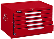 5-Drawer Mechanic's Chest w/ball bearing drawer slides - Model No.2805XR Red 16.63H x 20D x 29''W - USA Tool & Supply