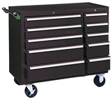 310X 10-Drawer Maintenance Cart - 35'' x 18'' x 39.38'' Brown - USA Tool & Supply