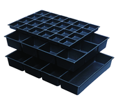 One-Piece ABS Drawer Divider Insert - 12 Compartments - For Use With Any 27" Roller Cabinet w/4" Drawers - USA Tool & Supply