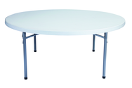 71" Round Blow Molded Folding Table - USA Tool & Supply