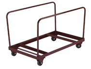 Folding Table Dolly - Vertical Holds 8 tables-1/8" Channel Steel Construction - USA Tool & Supply