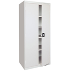 36 x 24 x 72" (Light Gray) - Storage Cabinet with Doors - USA Tool & Supply