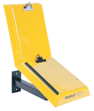 Yellow Wall Mount Data Control Workstand - USA Tool & Supply