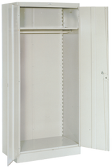 36 x 18 x 78'' (Dove Gray or Putty) - Wardrobe Cabinet - USA Tool & Supply