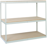 48 x 48" (3 Shelves) - Double-Rivet Flanged Beam Shelving Section - USA Tool & Supply