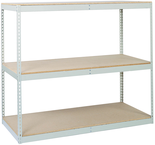 60 x 24" (4 Shelves) - Double-Rivet Flanged Beam Shelving Section - USA Tool & Supply