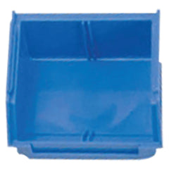 4 1/8″ × 4 1/8″D" × 3″ - Blue Plastic Bin - USA Tool & Supply