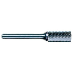 6.4mm EdgeHog Cyl Flat End Miniature Carbide Bur SA-51M-F Fine - USA Tool & Supply