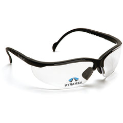 1.5 Magnification Safety Glasses- Clear Lens, Black Frame V2 Reader Style - USA Tool & Supply