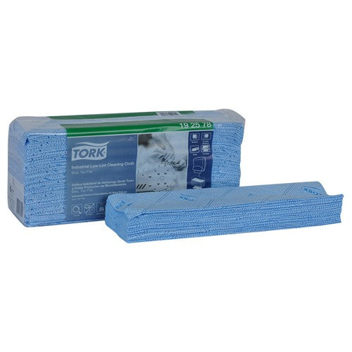 Industrial Low Lint Cleaning Cloth - Blue - Top Pak - USA Tool & Supply