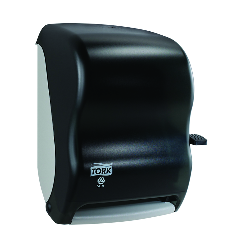 Hand Towel Roll Dispenser, Lever Auto Transfer - USA Tool & Supply