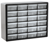 15-13/16 x 6-3/8 x 20'' (24 Compartments) - Plastic Modular Parts Cabinet - USA Tool & Supply