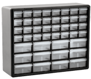 15-13/16 x 6-3/8 x 20'' (44 Compartments) - Plastic Modular Parts Cabinet - USA Tool & Supply