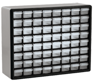 15-13/16 x 6-3/8 x 20'' (64 Compartments) - Plastic Modular Parts Cabinet - USA Tool & Supply