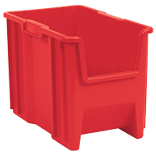 10″ × 17 1/2″ × 10 1/2″ - Red Stak-N-Store Bin - USA Tool & Supply