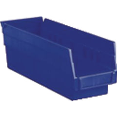 4 1/8″ × 11 5/8″ × 4″ - Blue Economy Shelf Bin - USA Tool & Supply