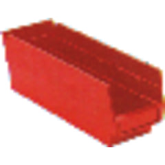 4 1/8″ × 11 5/8″ × 4″ - Red Economy Shelf Bin - USA Tool & Supply