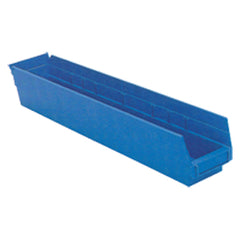 4 1/8″ × 23 5/8″ × 4″ - Blue Economy Shelf Bin - USA Tool & Supply